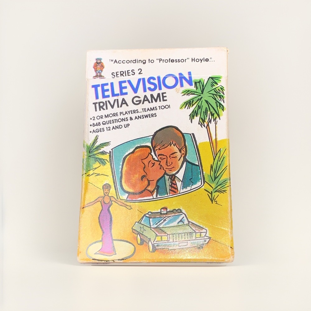 Hoyle Vintage 1984 Complete Pocket Trivia Series 2 Television‎ Trivia Card Game